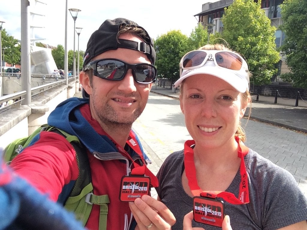 They generally look good and fit well. Post Bristol Half Marathon selfie with Helen.