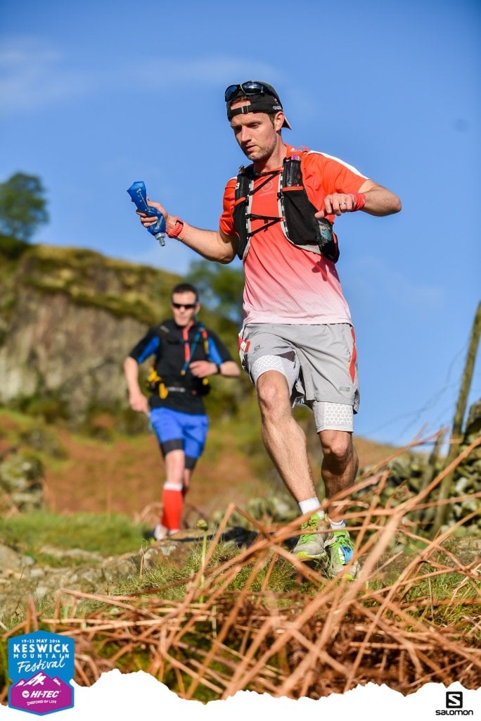 The glasses stay put on my cap even when negotiating gnarly terrain at speed. This is due to the very clever Unobtainium® components on the bridge pieces and arms. Photo taken during the Keswick Mountain Festival 50KM Ultra Marathon.