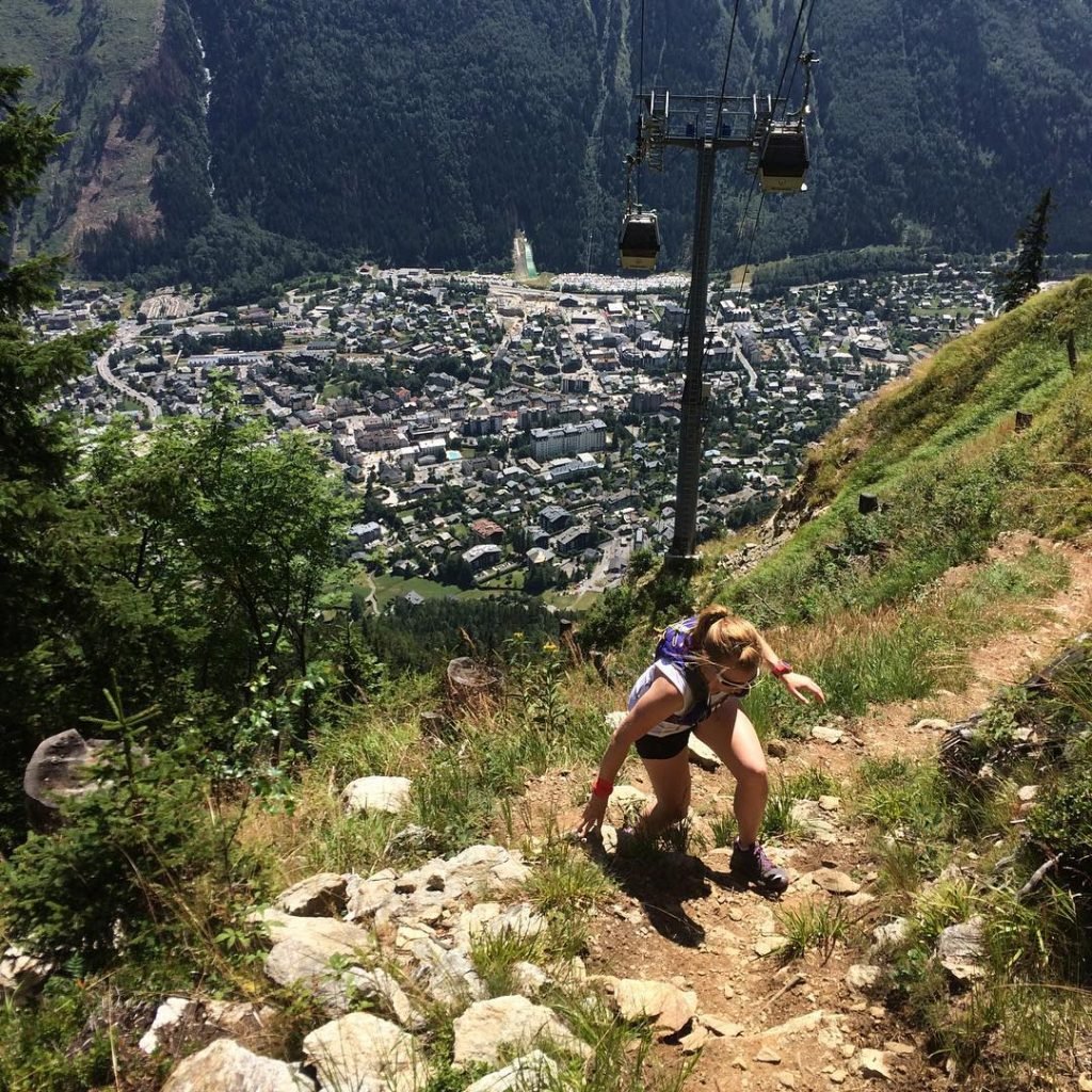 View from Chamonix Vertical Kilometre Trail Running