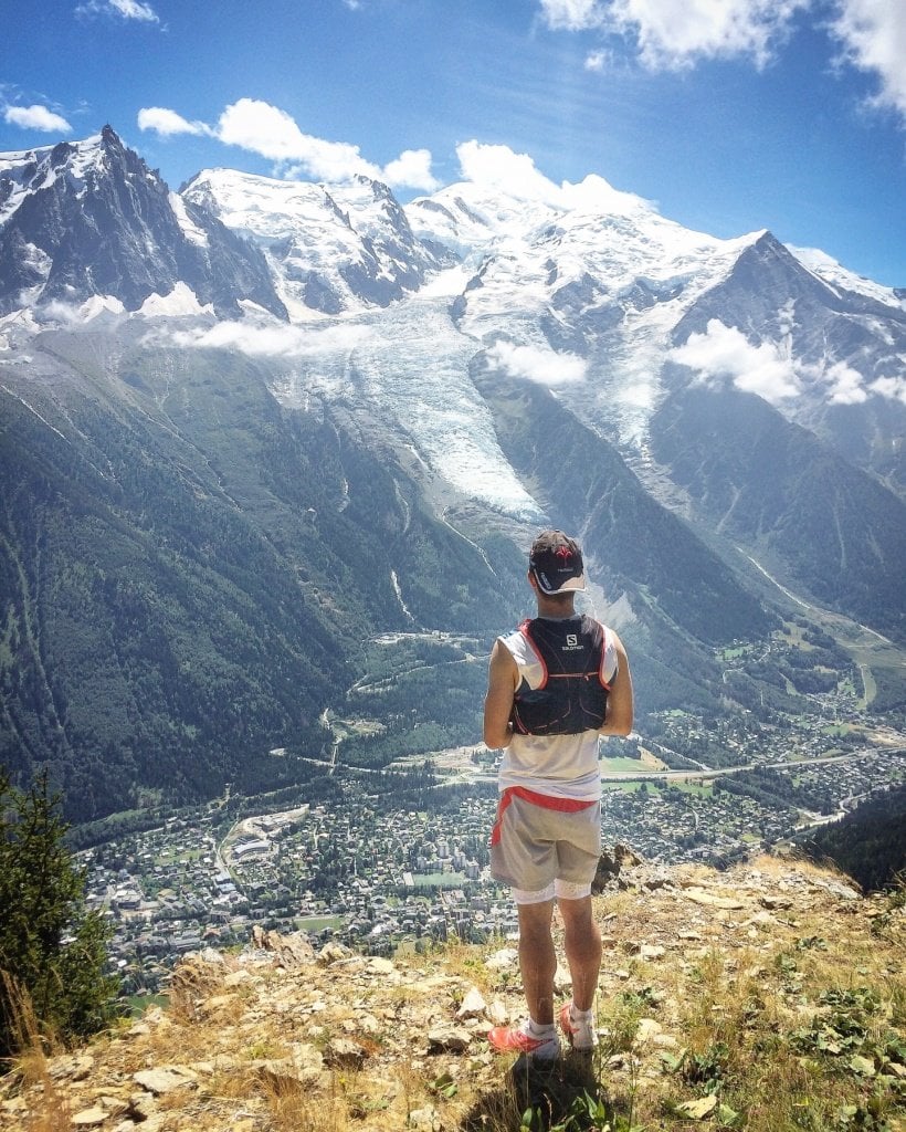 Trail and Kale Co-Founder Alastair Halfway Up The Chamonix Vertical Kilometre