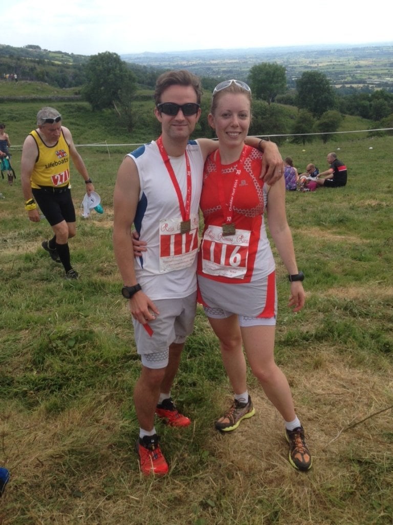Happy to have completed a very tough half marathon around Cheddar Gorge