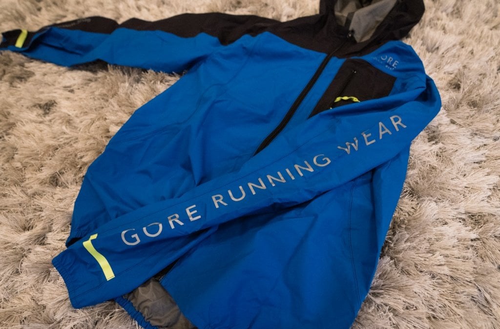 gore running wear fusion windstopper active shell - reflective