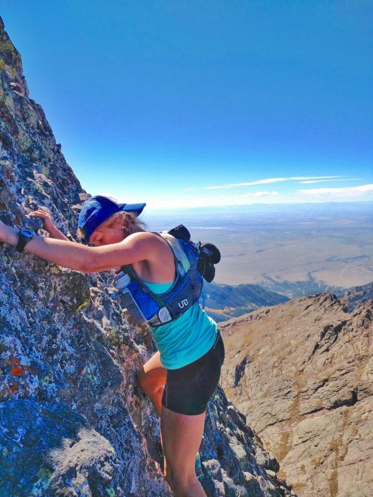Scaling Crestone Needle with another favorite piece of gear – Jurek UD pack. PC @glovevt - Runner Interview