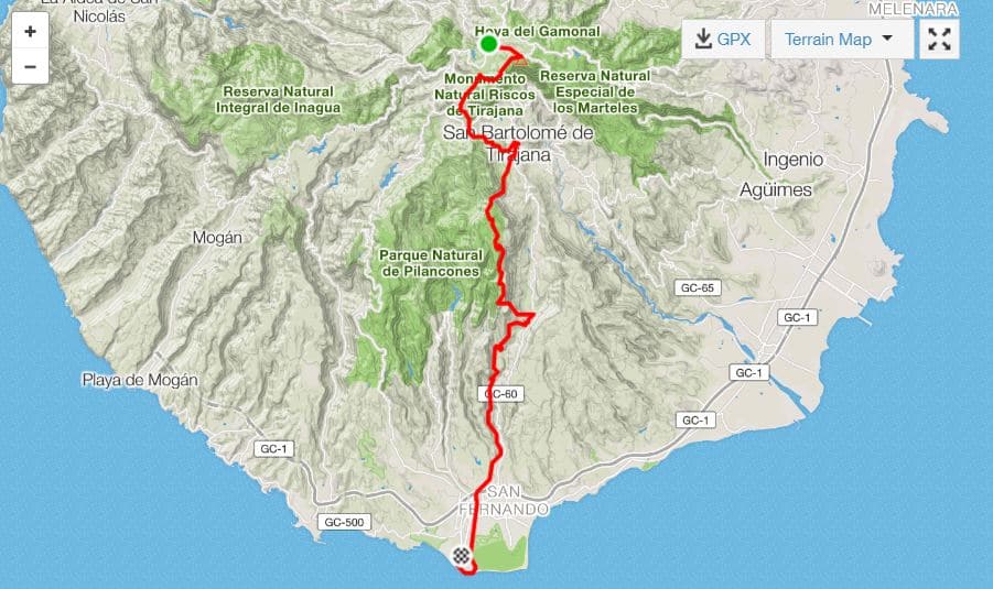 Transgrancanaria marathon review route