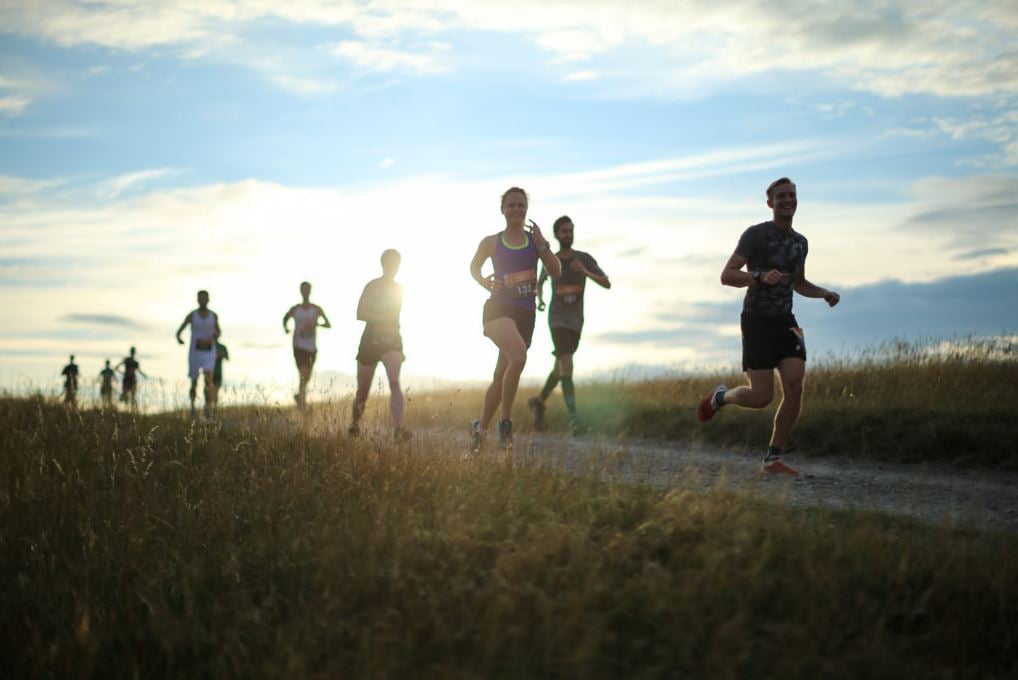 Running at Sunset in Bristol