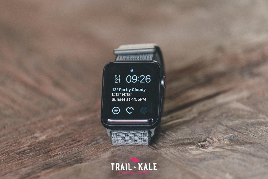 Running with the Apple Watch Series 3 and Strava - Trail & Kale