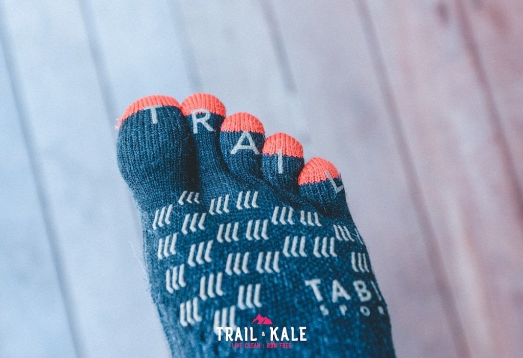 tabio trailblazer trail running socks review - trail & Kale