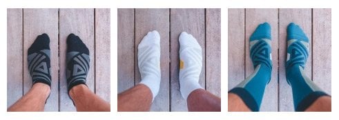 on cloud running socks