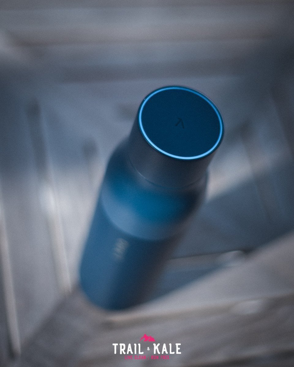 LARQ Bottle review self cleaning water bottle adventure lifestyle Trail and Kale wm 4