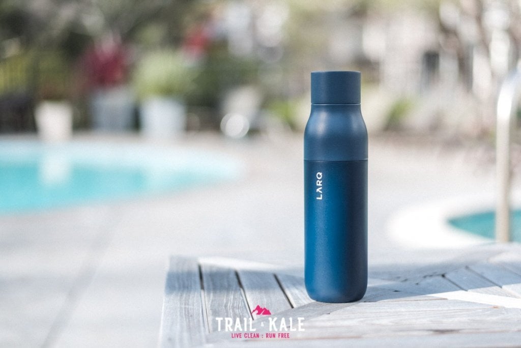 LARQ Bottle review self cleaning water bottle adventure lifestyle Trail and Kale wm 6