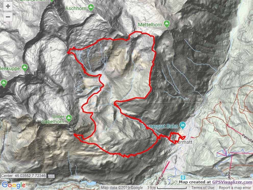 Matterhorn Ultraks EXTREME course map trail and kale