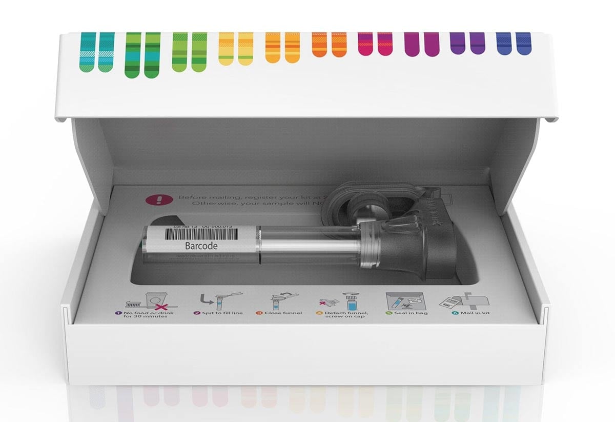 23andMe health Ancestry DNA test kit package | 23andMe review