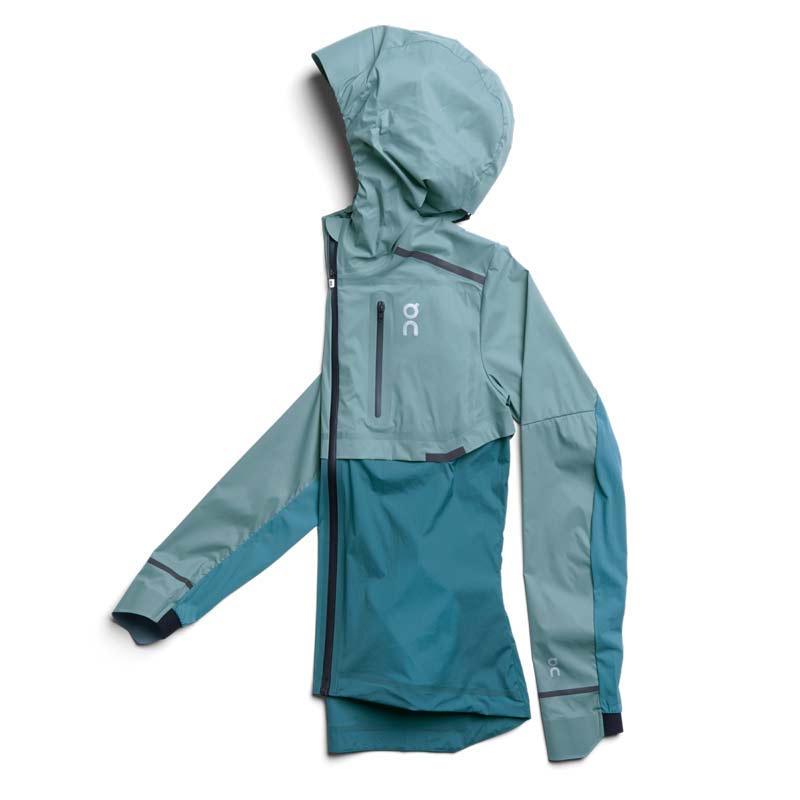 On Running Womens Weather Jacket review Trail and Kale