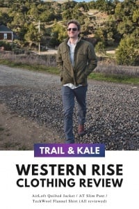 western rise clothing review trail and kale Instagram Pinterest 2