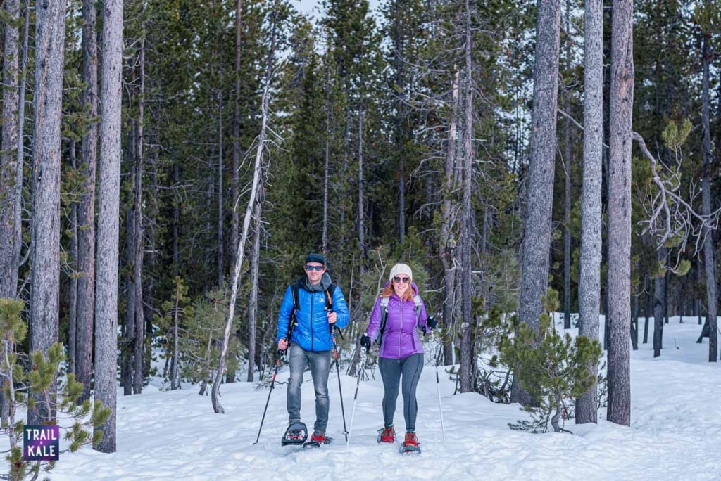 Guide to Snowshoeing For Beginners trail and kale wm 22