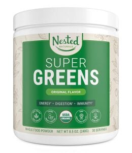 Best Greens Powder Supplements - nested naturals super greens