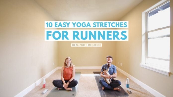 10 easy yoga stretches for runners trail and kale