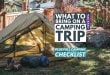 What to Bring on a Camping Trip: PLUS Full Checklist