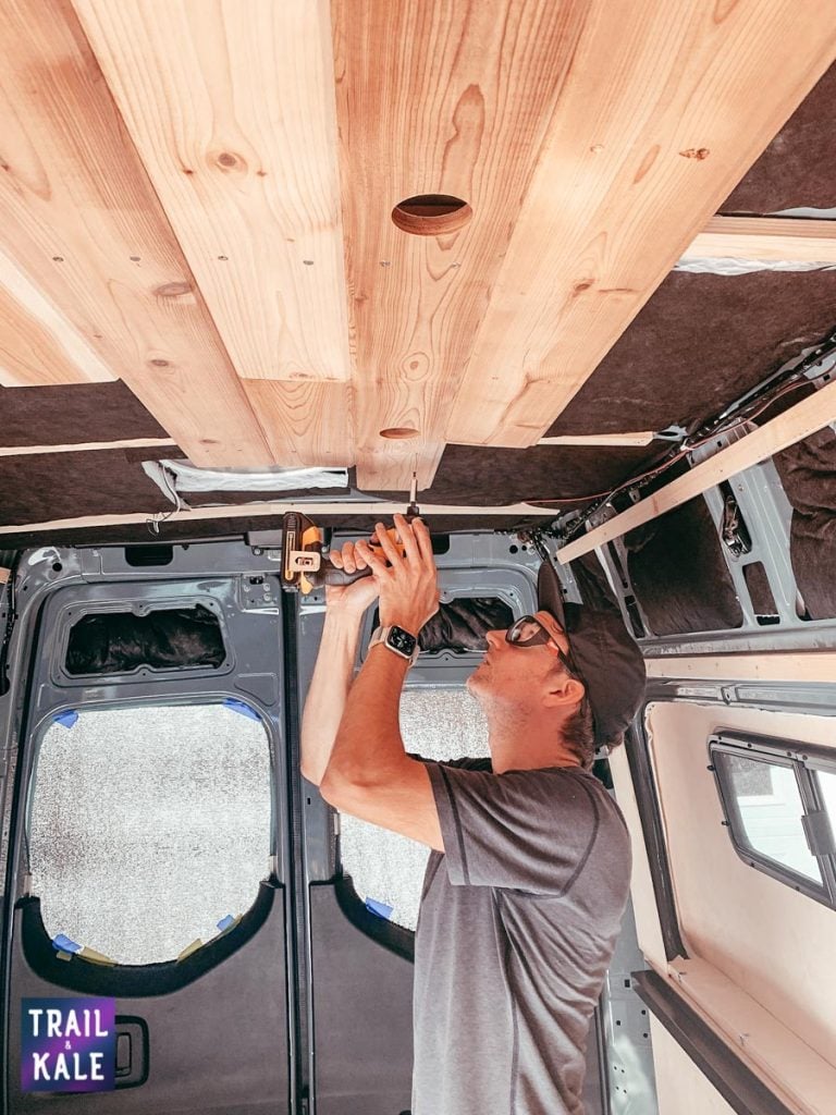 Installing wood paneling in our DIY Sprinter van conversion trail and kale web wm 6