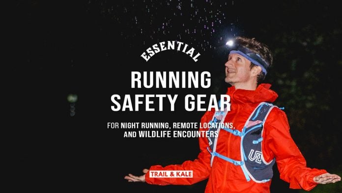 Running Safety Gear Night Running Remote Areas Wildlife Trail and Kale