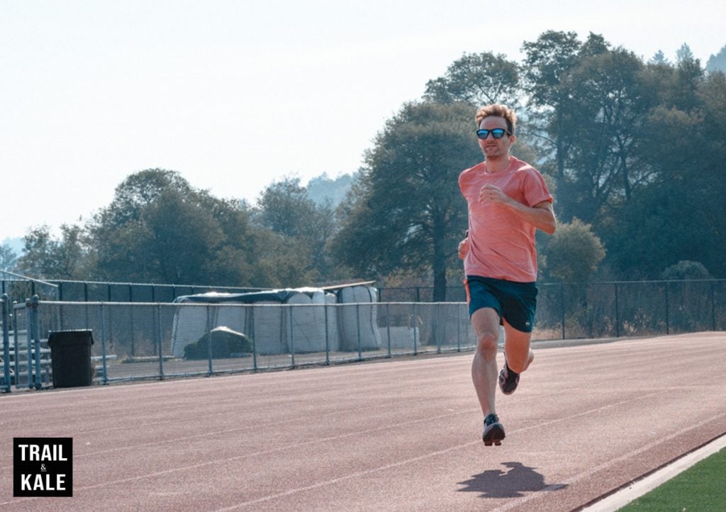 Intervals don't have to be done on the track but the soft surface will help you get more speed out of your workout, plus it's easy to use the bends in the track as interval markers.