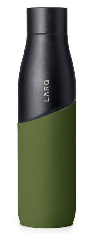 Larq bottle movement purevis UV water purifier Trail Kale