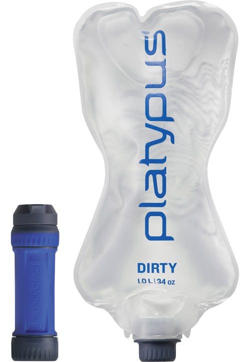 Platypus QuickDraw filter best backpacking water filter for versatility Trail kale