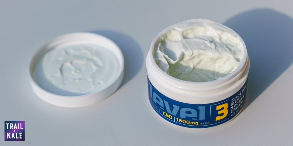 Level Select CBD Review Sports CBD Cream texture Trail and Kale web wm 25