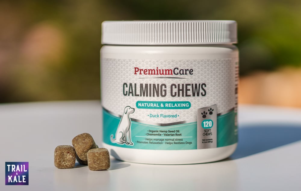 Premium Care Calming Chews For Dogs Trail and Kale web wm 2