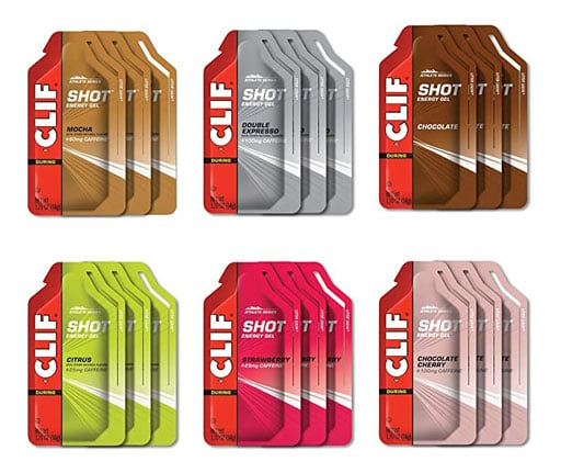 Clif SHOT runners energy gels multi pack marathon running gels