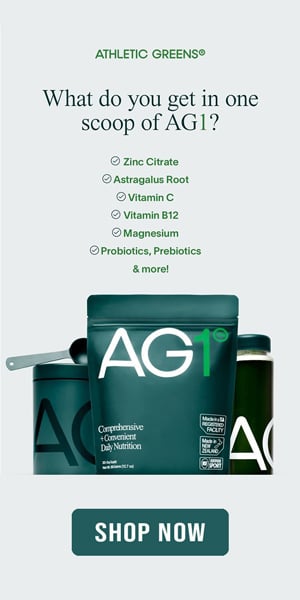 Athletic Greens daily supplement