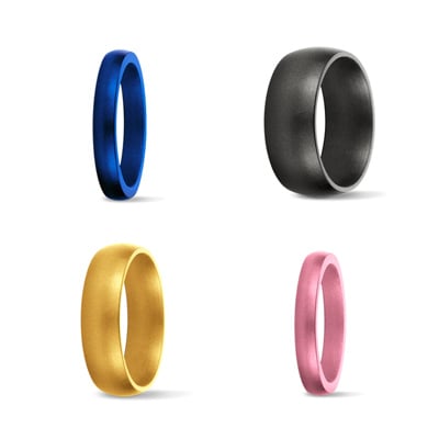 Saferingz silicone wedding bands