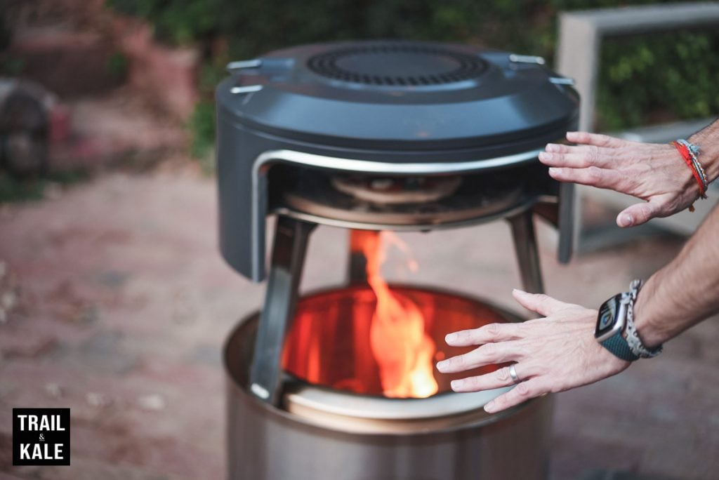 Solo Stove Pi Fire Review The firepit pizza oven by Trail and Kale watermarked 30