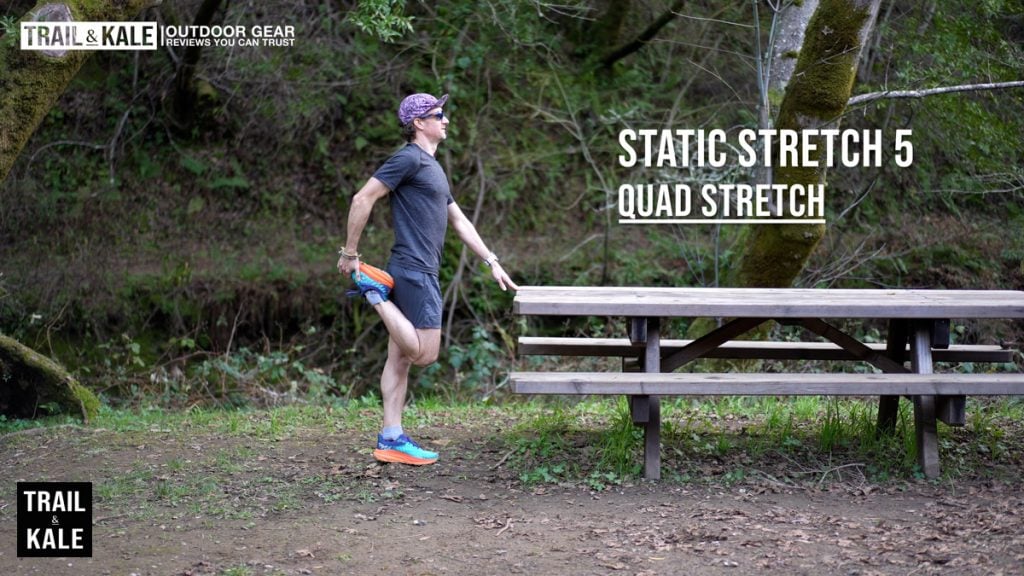 Best stretches for runners static stretch 5 QUAD STRETCH