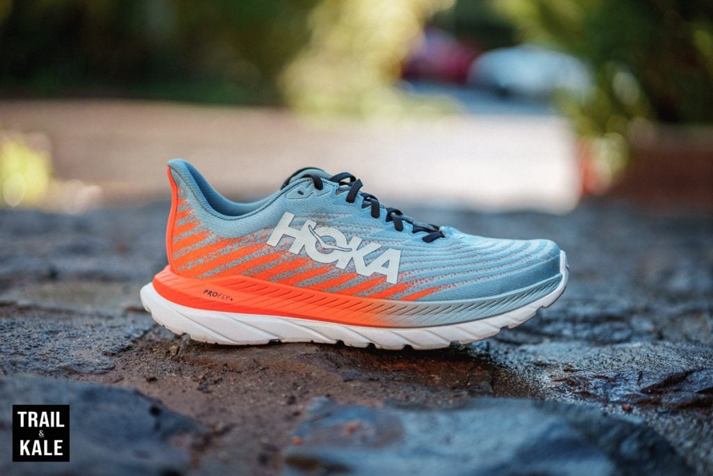 Outside-foot silhouette of the HOKA Mach 5