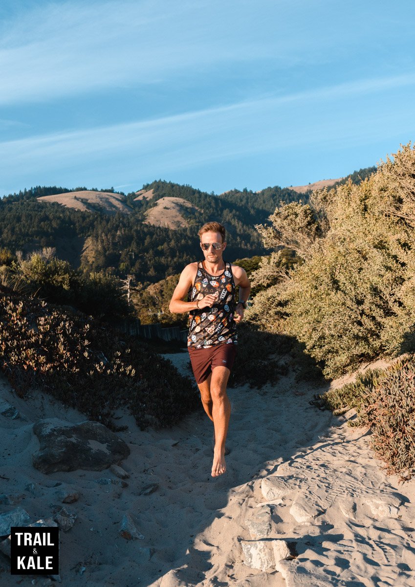 The Benefits Of Running On The Beach - Running on soft warm sand at Stinson Beach in California.