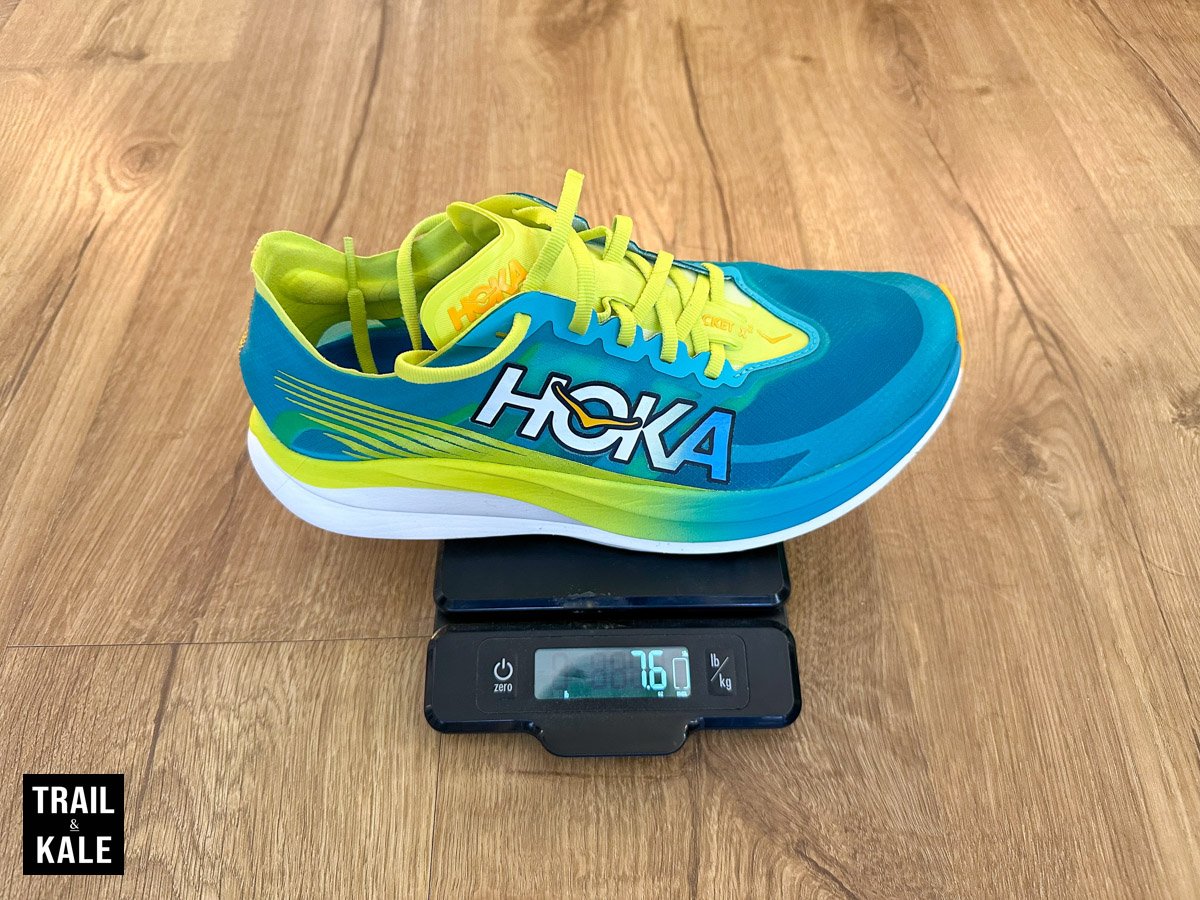 HOKA Rocket X 2 weight for my size 9 shoes Trail and Kale for web 1