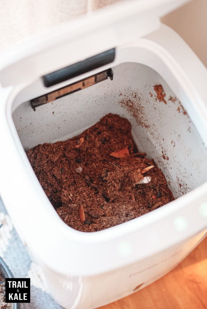 Reencle Review - The Prime indoor electric composter - Trail & Kale