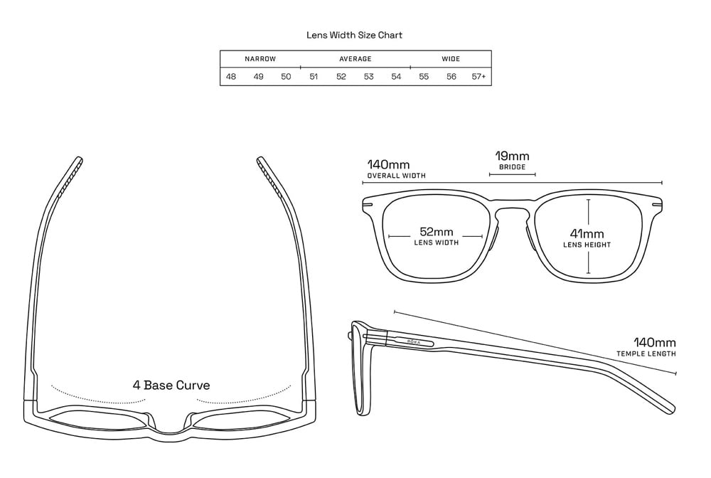 Roka Rory 2 sunglasses dimensions