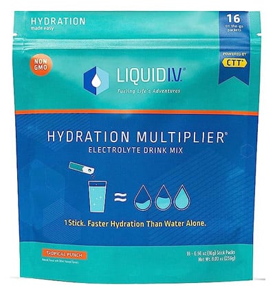 LiquidIV Hydration Multiplier Best Electrolyte Powder Drink Mixes