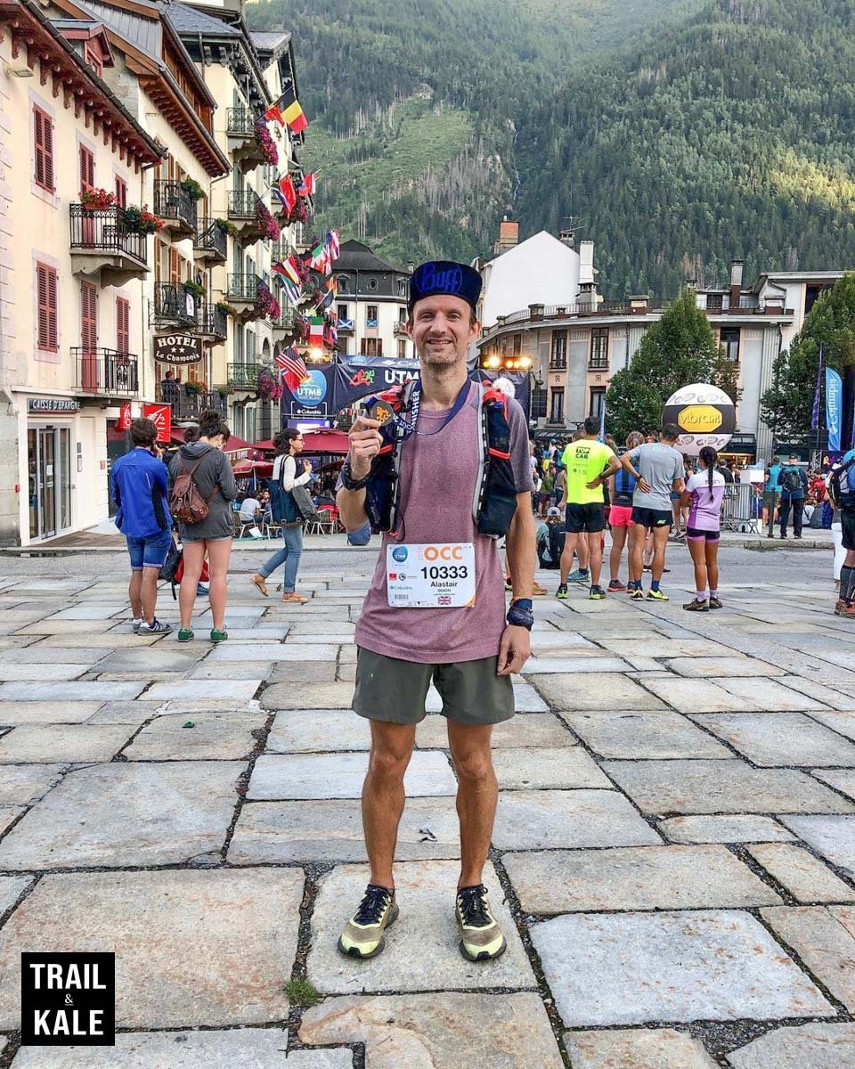 Alastair finishing UTMB OCC 1