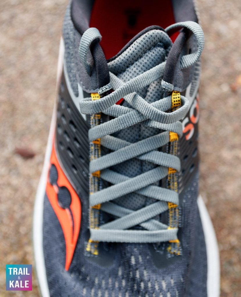 Saucony Ride 17 has a traditional lacing system that works really well