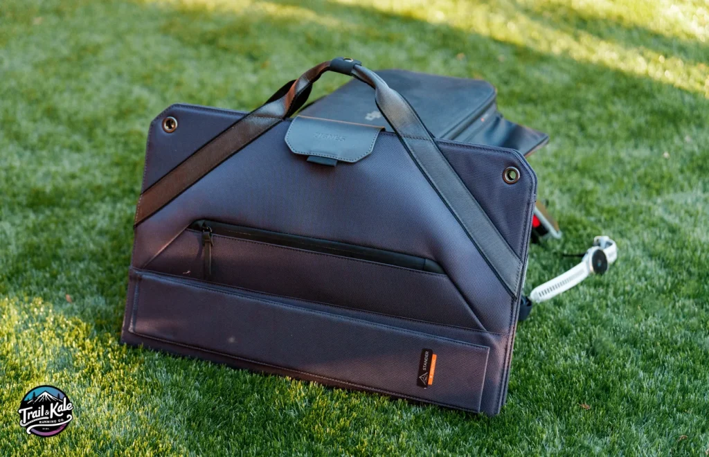 The DJI Power 1000 and its solar panel pack up neatly into the protective bag and solar panels' integrated cover, respectively. Great for portability!